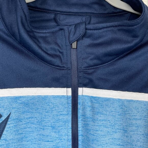 Macron 1/4 zip pullover shirt top activewear blue colorblock Men's size XXL - Picture 4 of 8